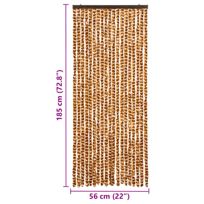 Zanzariera Ocra e Bianco 56x185 cm Ciniglia - homemem39