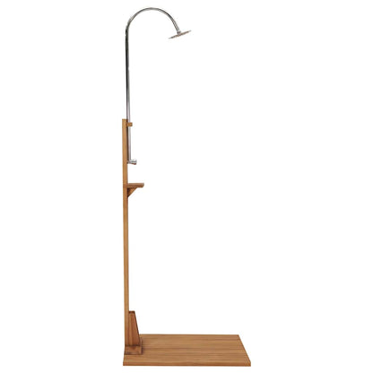 Doccia da Giardino 75x75x210 cm in Legno Massello di Teak