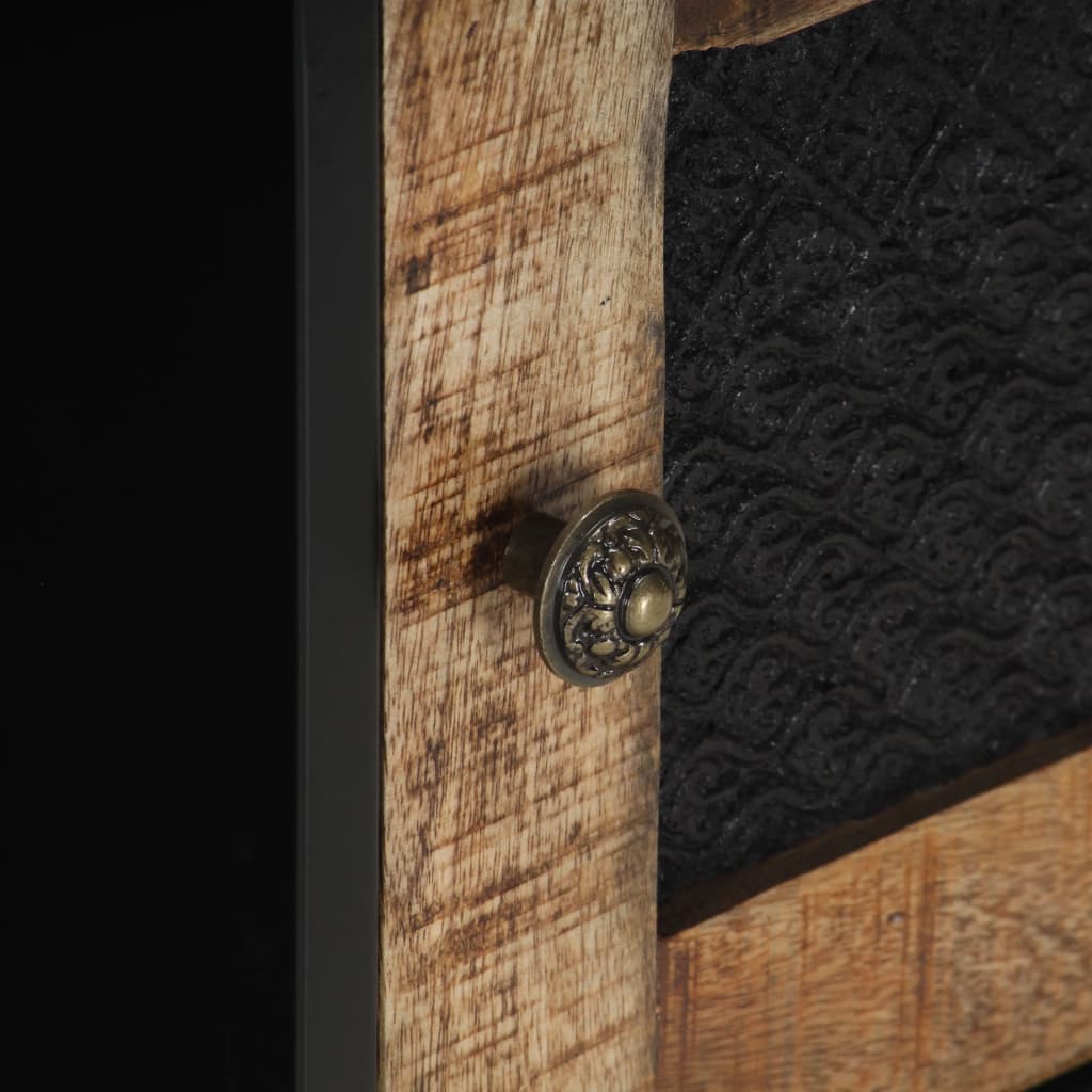 Tavolino da Salotto 90x50x35 cm in Legno di Mango Grezzo | homemem39