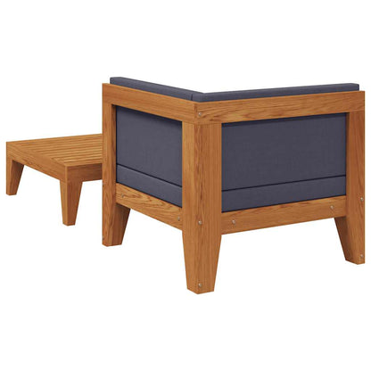 Set Divani da Giardino 2 pz con Cuscini in Massello di Acacia - homemem39