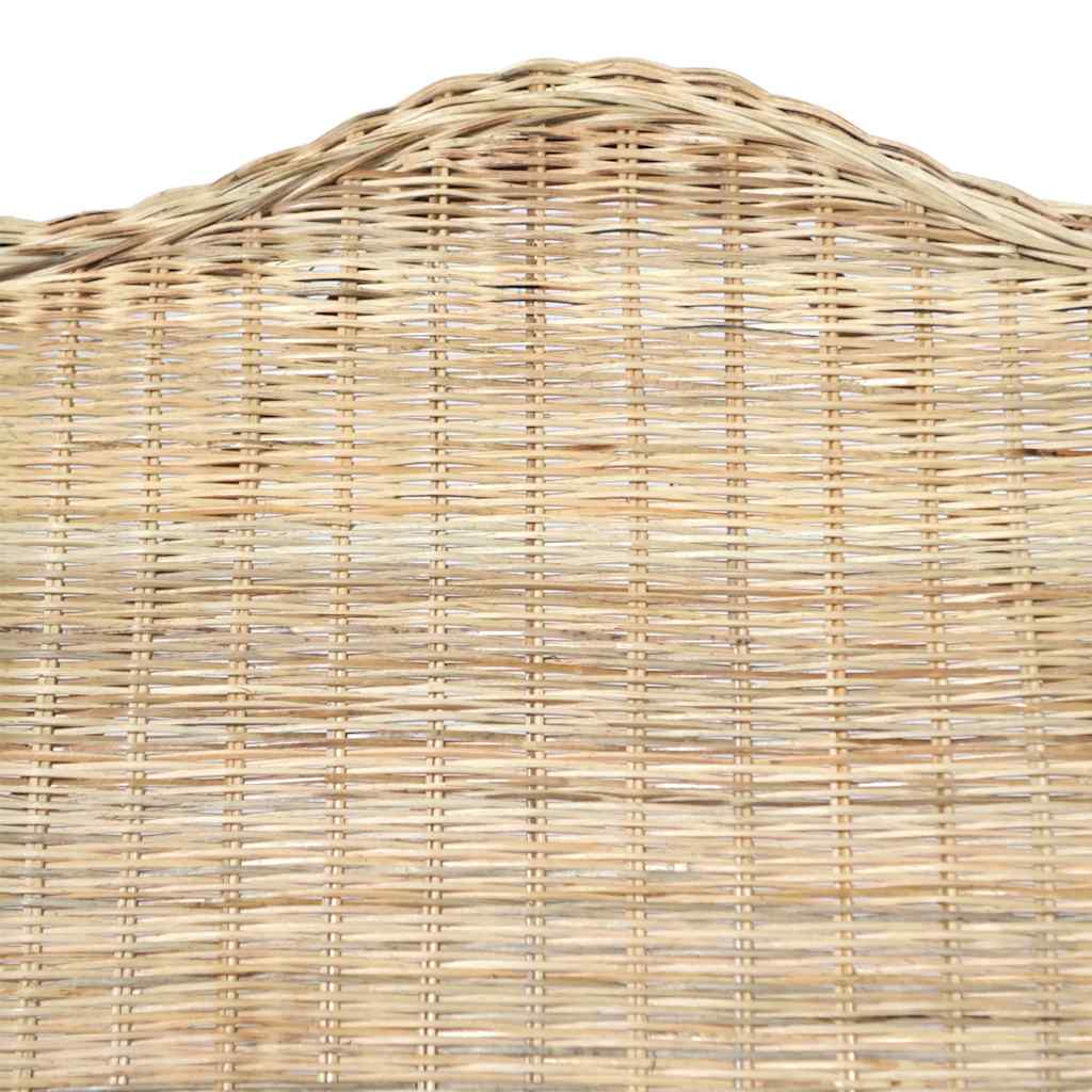 Poltrona con Cuscino in Rattan Naturale e Lino - homemem39