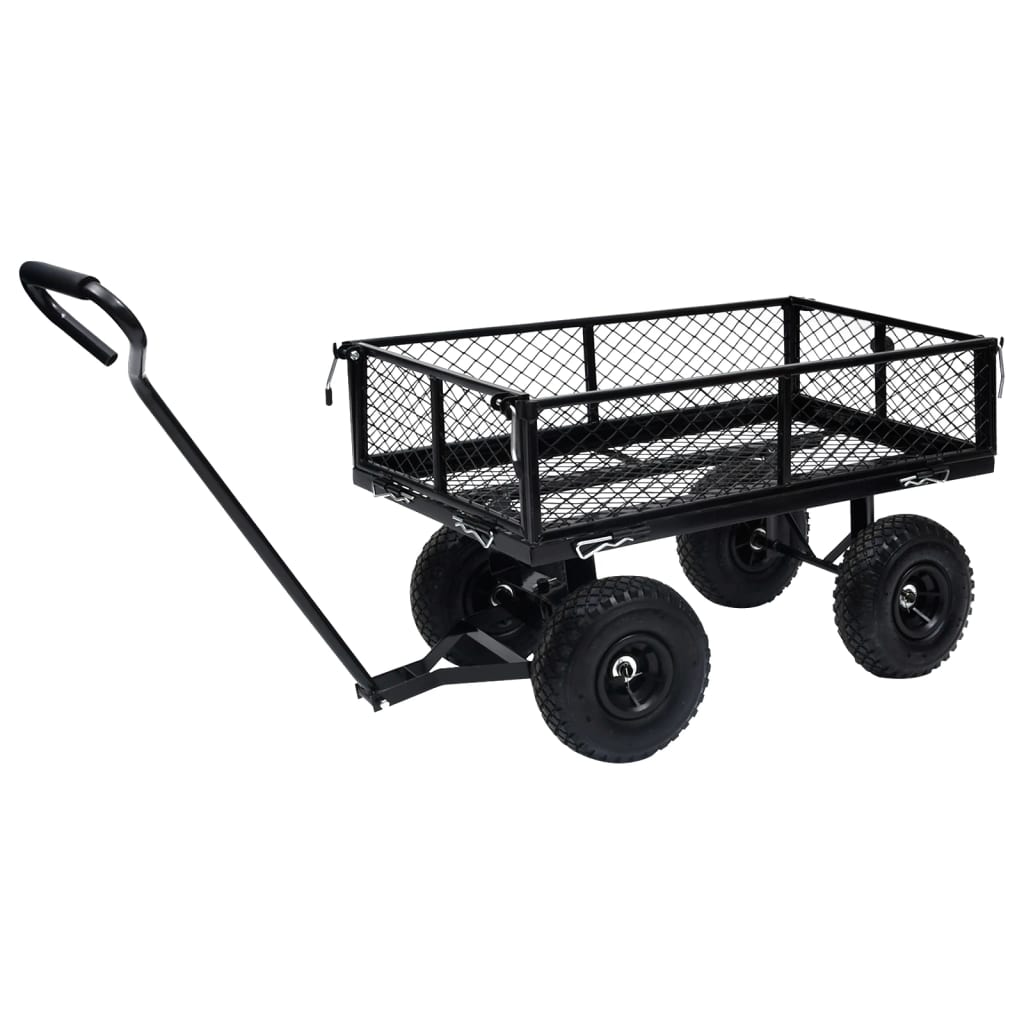 Carrello a Mano da Giardino Nero 250 kg - homemem39