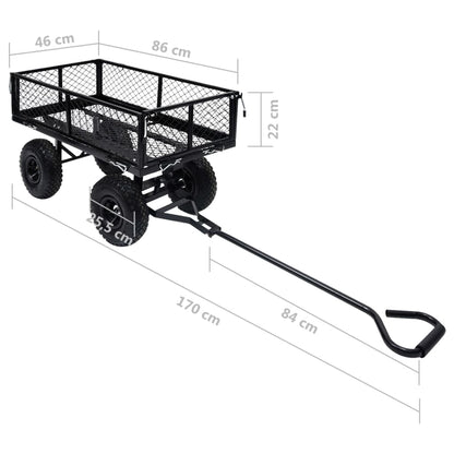 Carrello a Mano da Giardino Nero 250 kg - homemem39