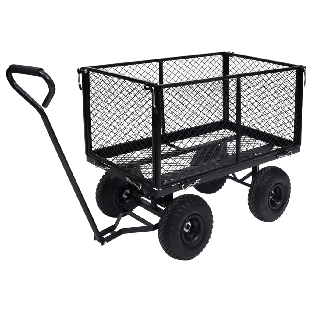 Carrello a Mano da Giardino Nero 350 kg - homemem39