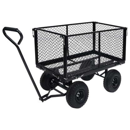 Carrello a Mano da Giardino Nero 350 kg - homemem39