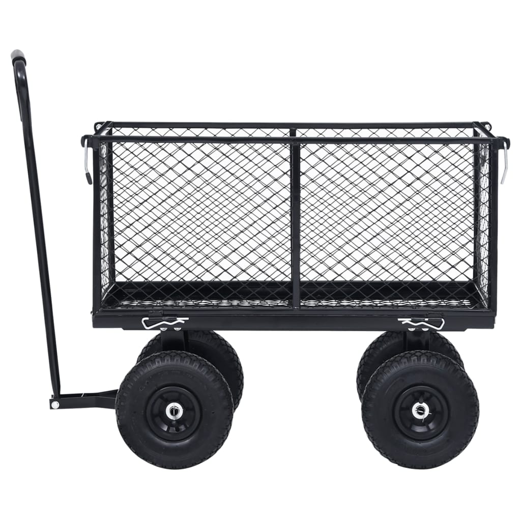 Carrello a Mano da Giardino Nero 350 kg - homemem39