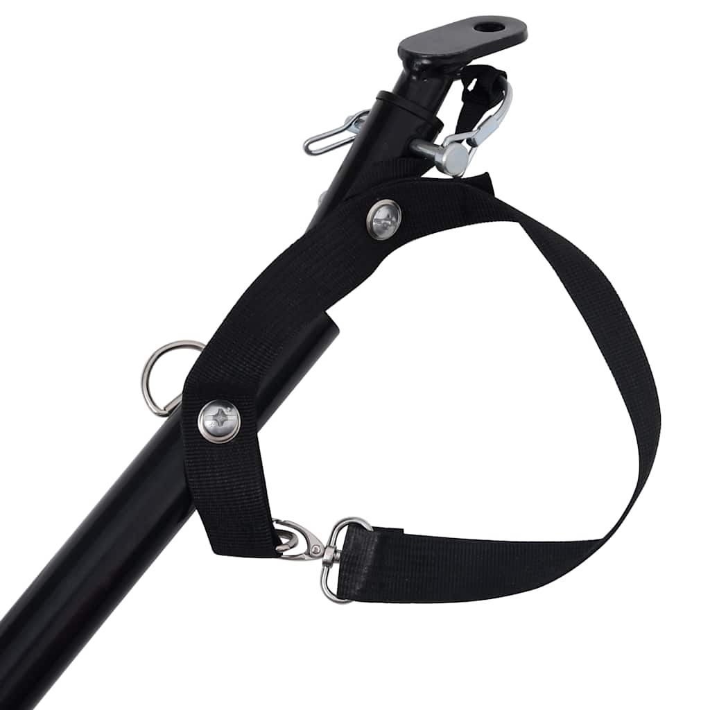 Rimorchio da Bici per Animali Domestici Rosso e Nero - homemem39