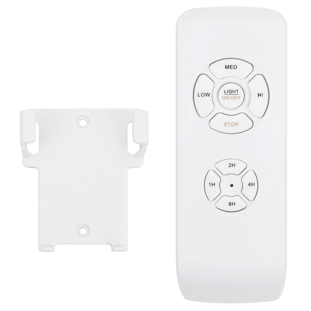 Ventilatore Soffitto con Luce e Telecomando 76 cm Marrone Scuro - homemem39