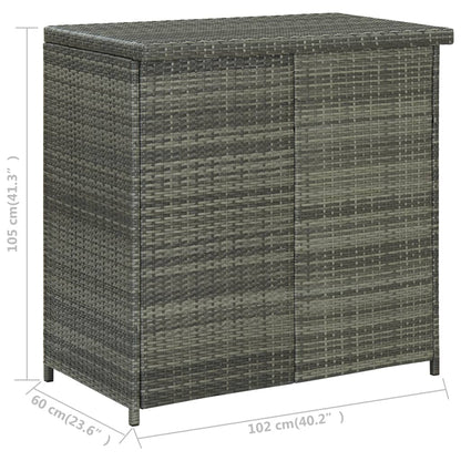 Set da Bar 3 pz in Polyrattan Grigio - homemem39
