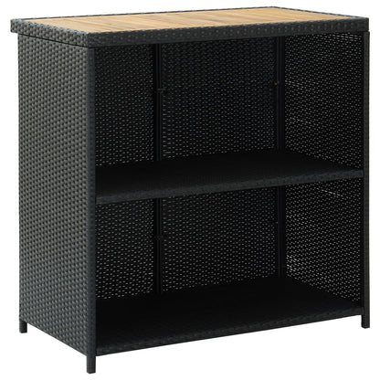 Set da Bar 3 pz in Polyrattan Nero - homemem39