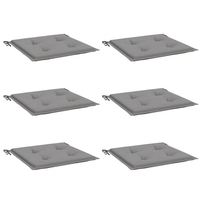 Cuscini per Sedia 6 pz Grigi 40x40x4 cm in Tessuto Oxford | homemem39