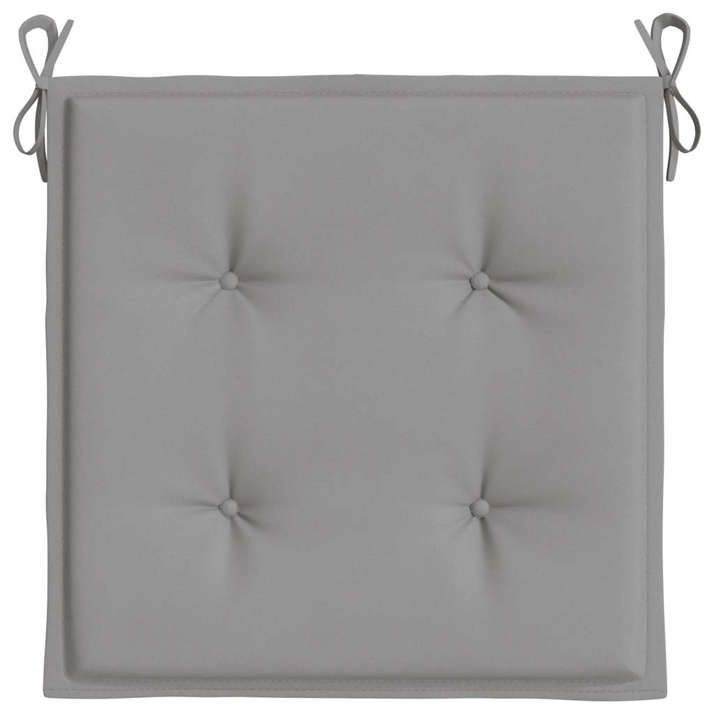 Cuscini per Sedia 6 pz Grigi 40x40x4 cm in Tessuto Oxford | homemem39