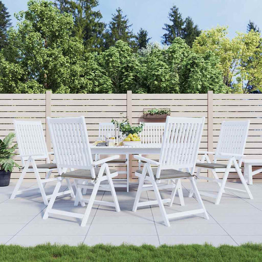 Cuscini per Sedia 6 pz Grigi 40x40x3 cm in Tessuto Oxford | homemem39