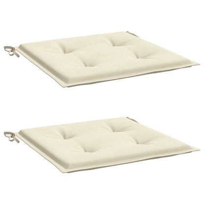 Cuscini per Sedia 2 pz Crema 40x40x4 cm in Tessuto Oxford | homemem39