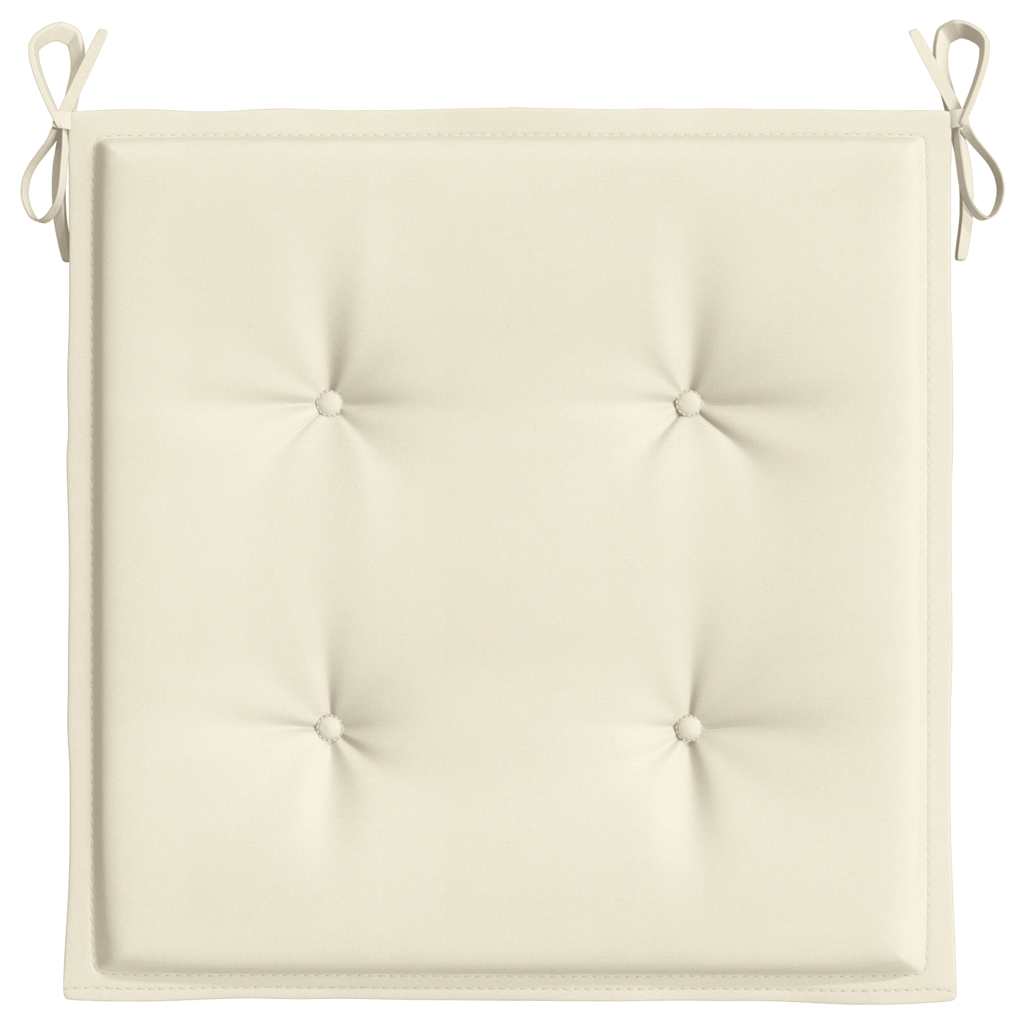 Cuscini per Sedia 6 pz Crema 40x40x4 cm in Tessuto Oxford | homemem39