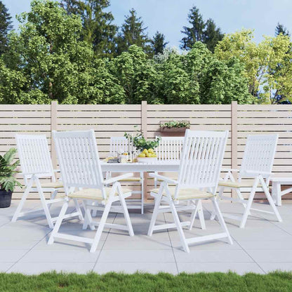Cuscini per Sedia 6 pz Crema 40x40x4 cm in Tessuto Oxford | homemem39