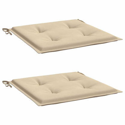 Cuscini per Sedia 2 pz Beige 40x40x4 cm in Tessuto Oxford | homemem39
