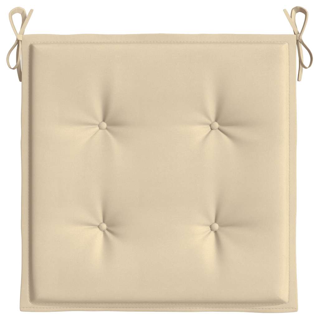 Cuscini per Sedia 2 pz Beige 40x40x4 cm in Tessuto Oxford | homemem39
