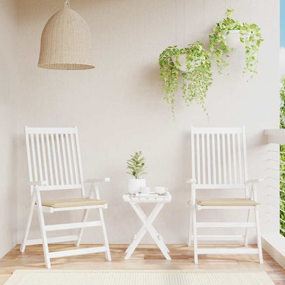 Cuscini per Sedia 2 pz Beige 40x40x4 cm in Tessuto Oxford | homemem39