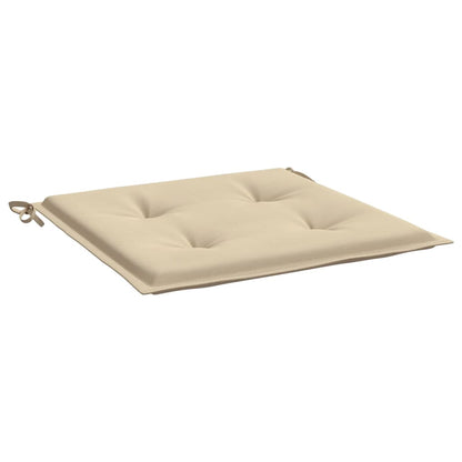 Cuscini per Sedia 6 pz Beige 40x40x3 cm in Tessuto Oxford