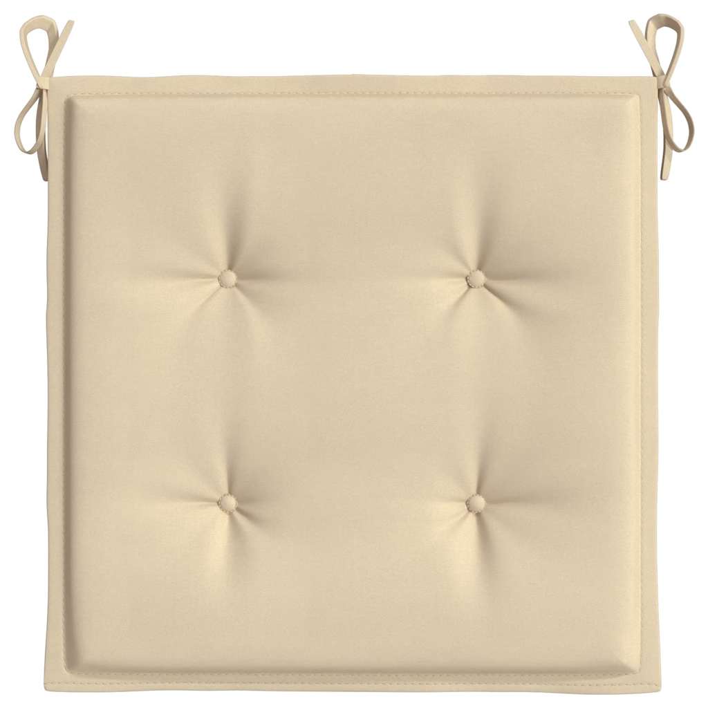 Cuscini per Sedia 6 pz Beige 40x40x4 cm in Tessuto Oxford | homemem39