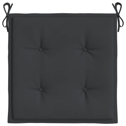 Cuscini per Sedia 6 pz Neri 40x40x4 cm in Tessuto Oxford | homemem39