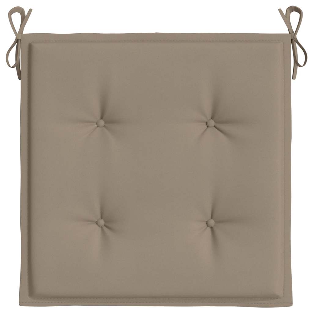 Cuscini per Sedia 6 pz Tortora 40x40x4 cm in Tessuto Oxford | homemem39