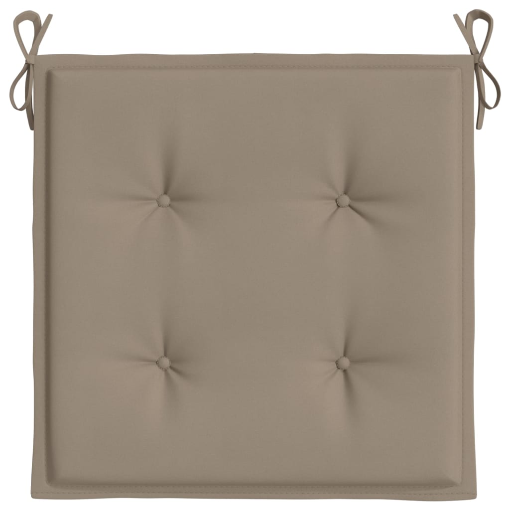 Chair Cushions 6 pcs Taupe 40x40x3 cm in Oxford Fabric
