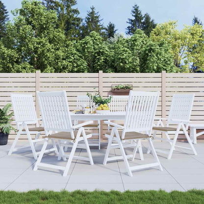 Cuscini per Sedia 6 pz Tortora 40x40x4 cm in Tessuto Oxford | homemem39