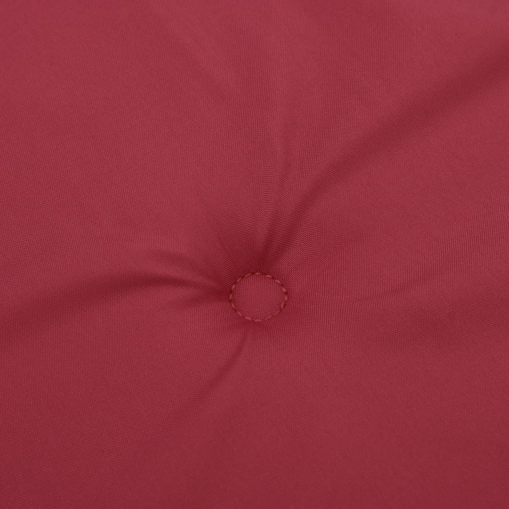 Cuscini per Sedia 2 pz Rosso Vino 40x40x3 cm in Tessuto Oxford