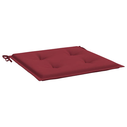 Cuscini per Sedia 4 pz Rosso Vino 40x40x4 cm in Tessuto Oxford | homemem39