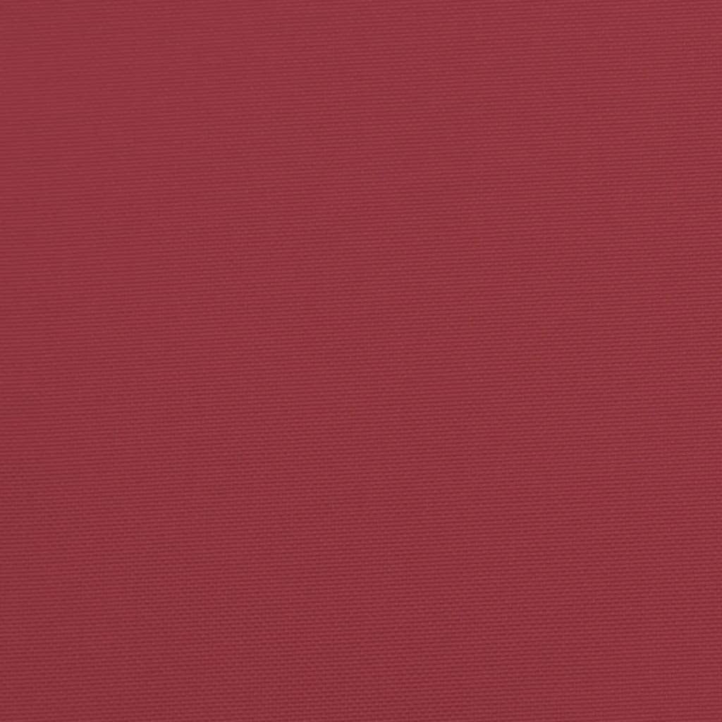Cuscini per Sedia 4 pz Rosso Vino 40x40x3 cm in Tessuto Oxford