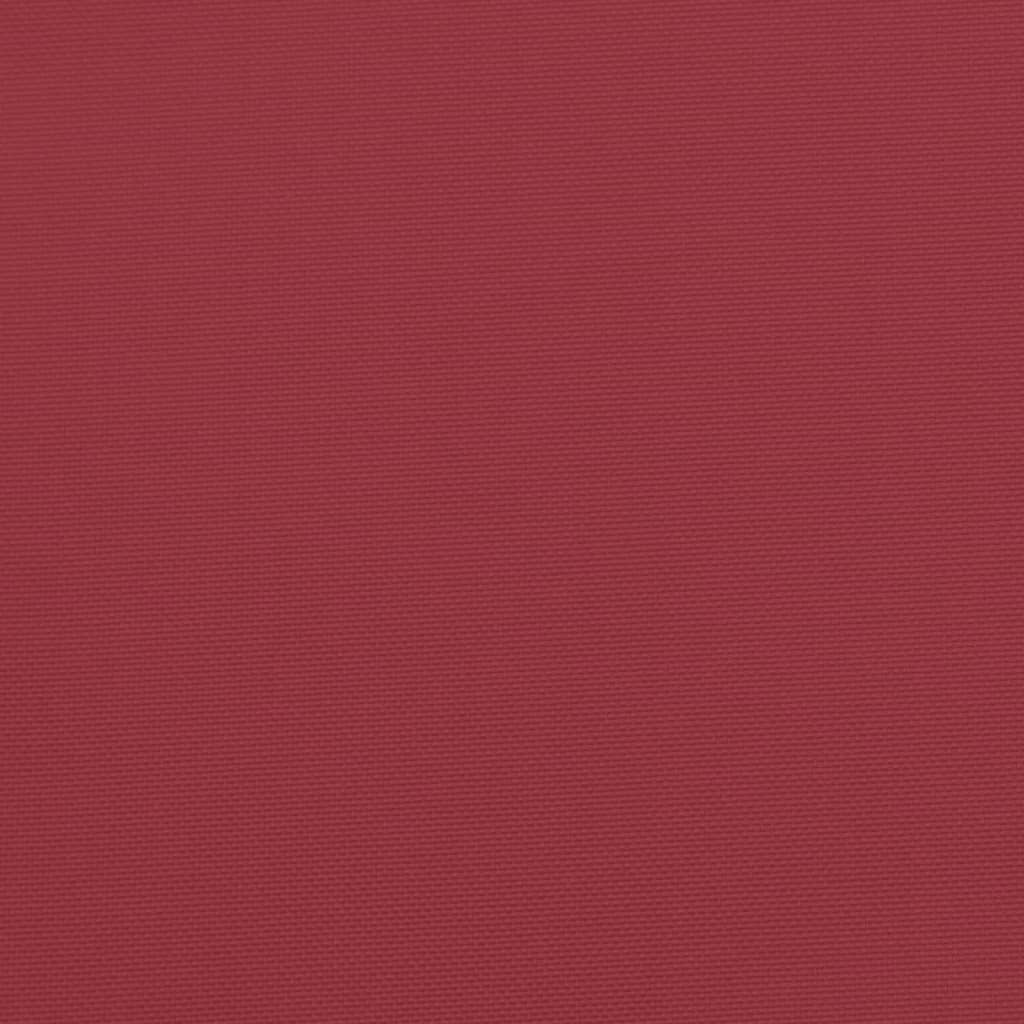 Cuscini per Sedia 6 pz Rosso Vino 40x40x3 cm in Tessuto Oxford