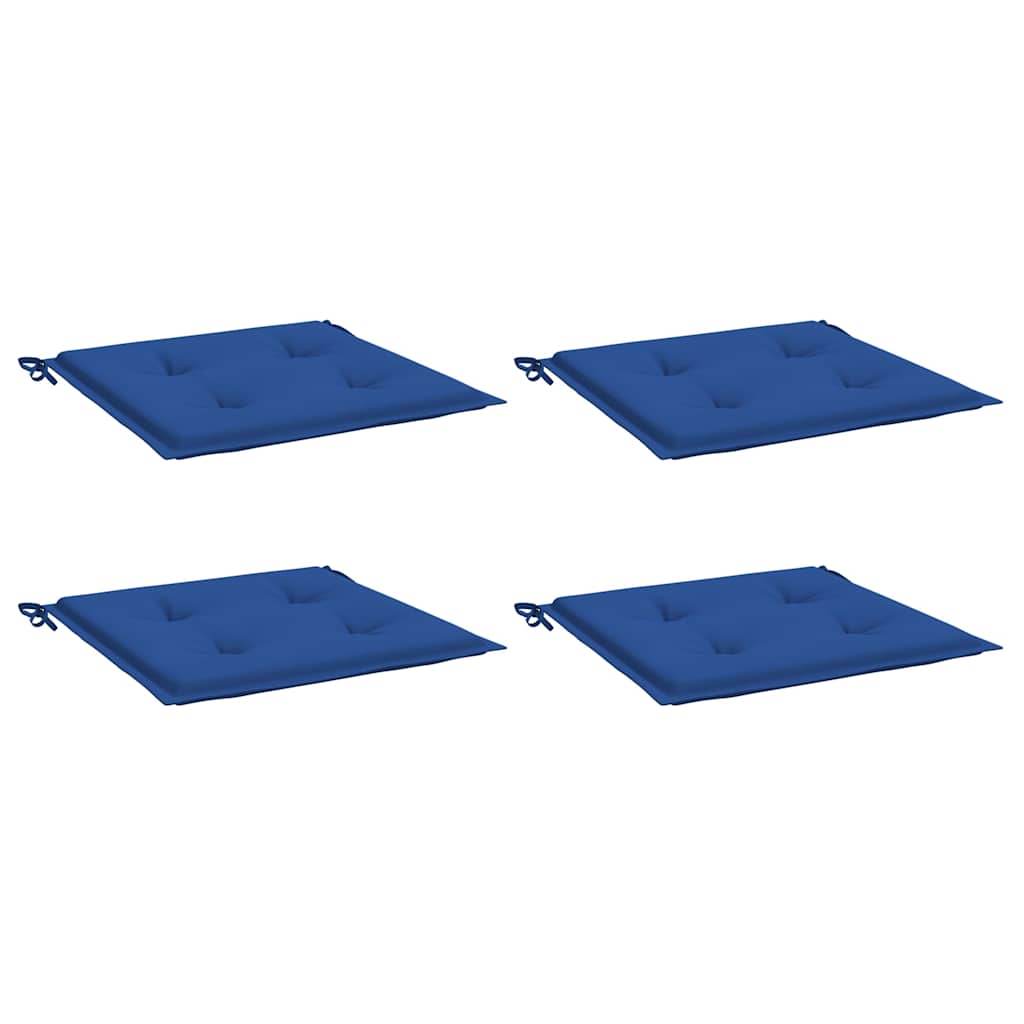 Cuscini per Sedia 4 pz Blu Reale 40x40x4 cm in Tessuto Oxford | homemem39