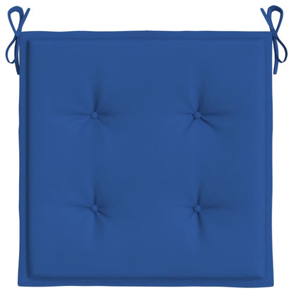 Cuscini per Sedia 6 pz Blu Reale 40x40x3 cm in Tessuto Oxford