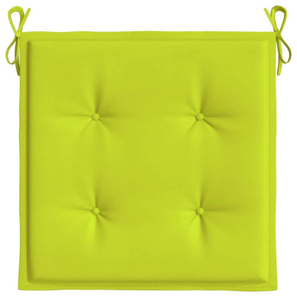 Cuscini per Sedia 4 pz Verde Intenso 40x40x3 cm Tessuto Oxford