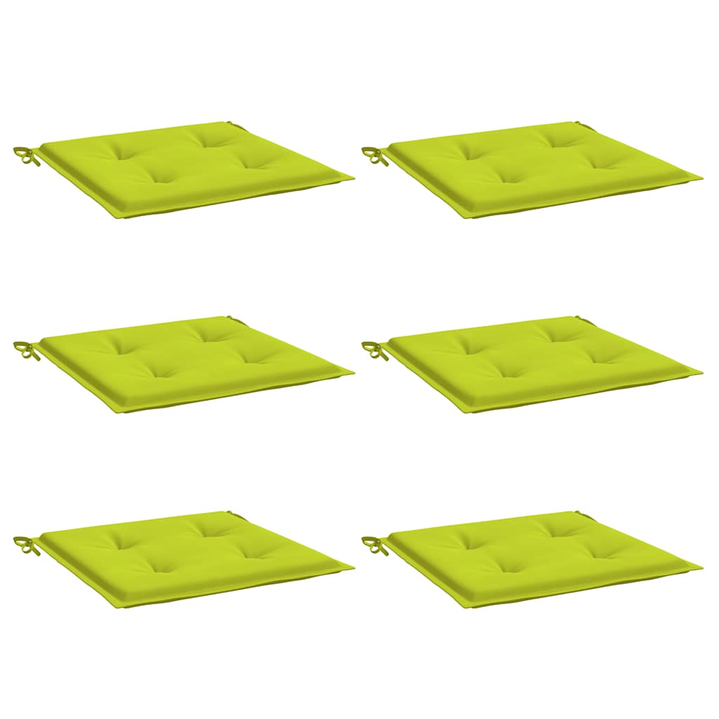 Cuscini per Sedia 6 pz Verde Intenso 40x40x4 cm Tessuto Oxford | homemem39