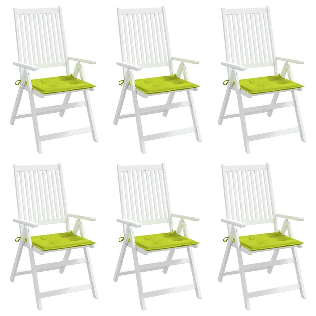 Cuscini per Sedia 6 pz Verde Intenso 40x40x4 cm Tessuto Oxford | homemem39