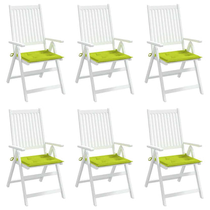 Cuscini per Sedia 6 pz Verde Intenso 40x40x4 cm Tessuto Oxford | homemem39