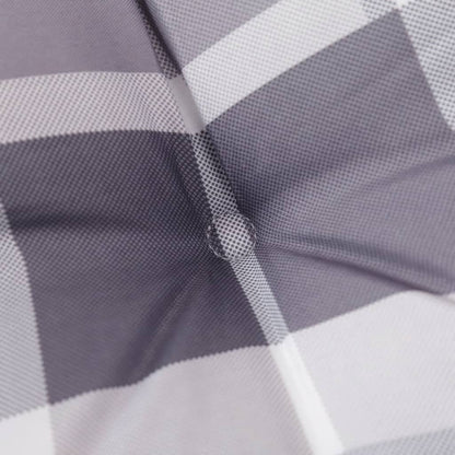 Cuscini per Sedia 6 pz a Quadri Grigi 40x40x4cm Tessuto Oxford | homemem39