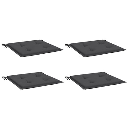 Cuscini per Sedia 4 pz Antracite 50x50x4 cm in Tessuto Oxford | homemem39