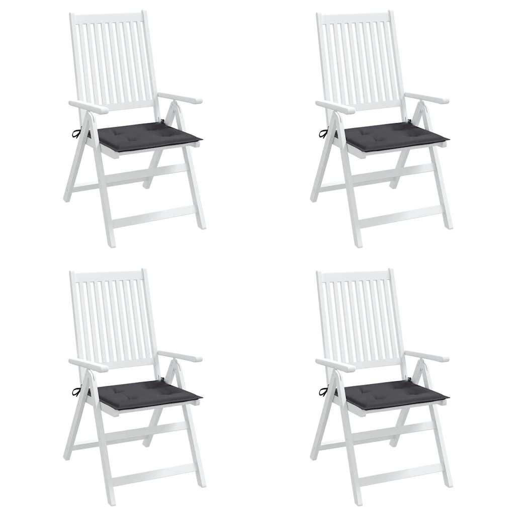 Cuscini per Sedia 4 pz Antracite 50x50x3 cm in Tessuto Oxford | homemem39