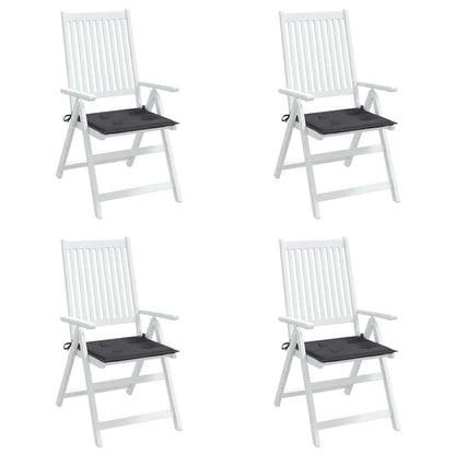 Cuscini per Sedia 4 pz Antracite 50x50x3 cm in Tessuto Oxford | homemem39