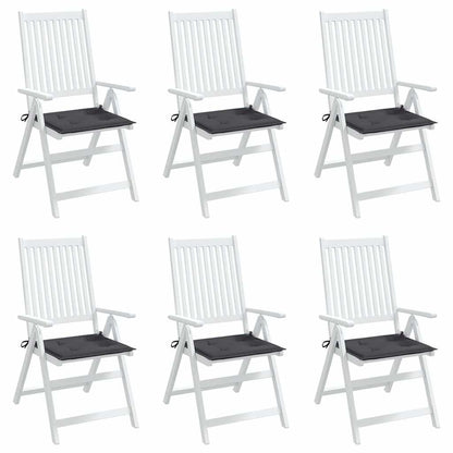Cuscini per Sedia 6 pz Antracite 50x50x3 cm in Tessuto Oxford | homemem39