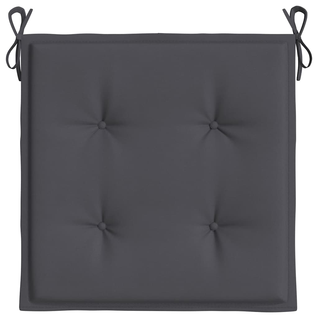 Cuscini per Sedia 6 pz Antracite 50x50x4 cm in Tessuto Oxford | homemem39
