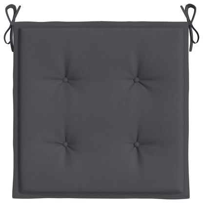 Cuscini per Sedia 6 pz Antracite 50x50x4 cm in Tessuto Oxford | homemem39