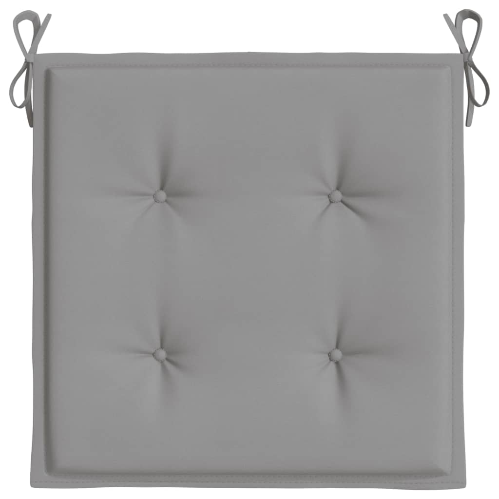 Cuscini per Sedia 4 pz Grigi 50x50x3 cm in Tessuto Oxford - homemem39