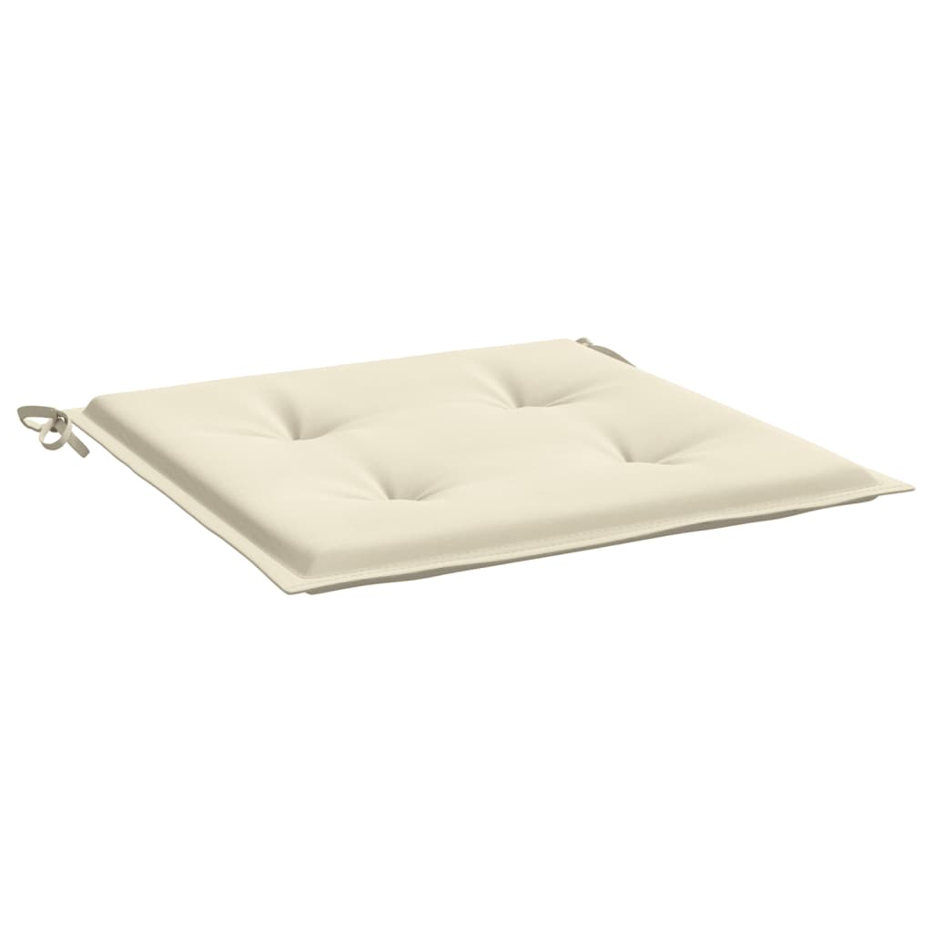 Cuscini per Sedia 4 pz Crema 50x50x4 cm in Tessuto Oxford | homemem39