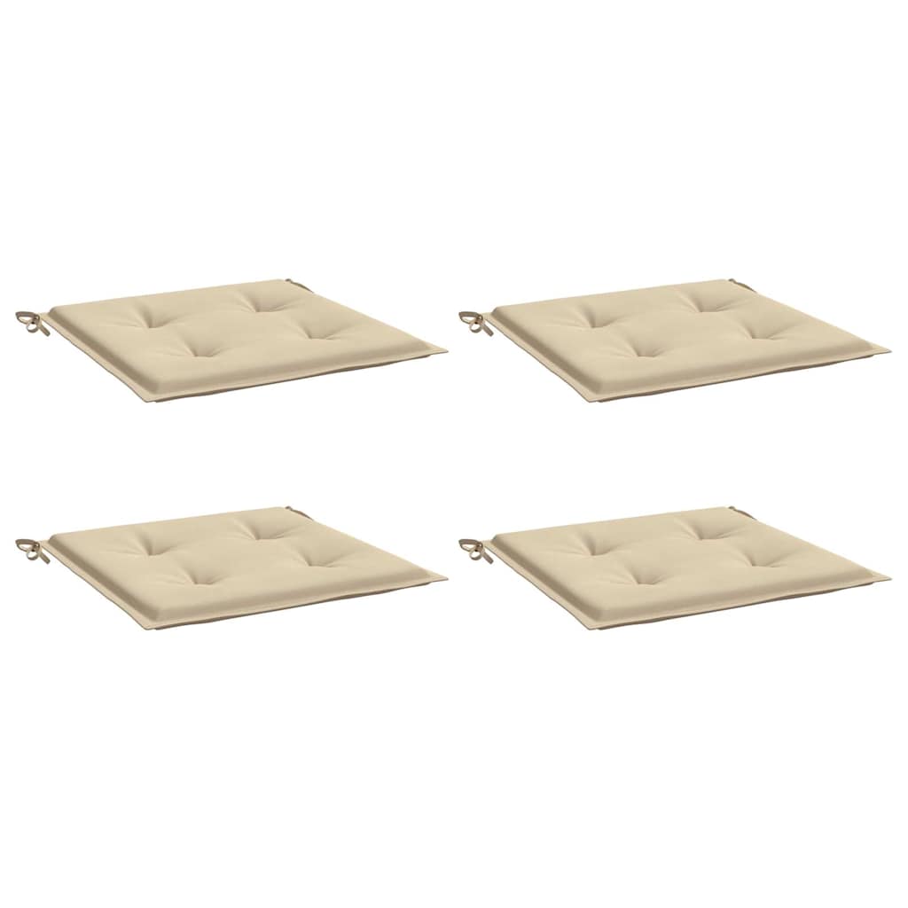 Cuscini per Sedia 2 pz Beige 50x50x3 cm in Tessuto Oxfor4