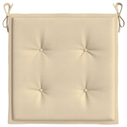 Cuscini per Sedia 2 pz Beige 50x50x4 cm in Tessuto Oxfor4 | homemem39
